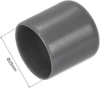 uxcell 10pcs Rubber End Caps 25mm(1") ID Vinyl Round End Cap Cover Screw Thread Protectors Dark Grey