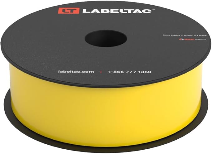 LabelTac 4 and Pro Model Indoor/Outdoor Rack Label Supply 1.5" x 150' Yellow