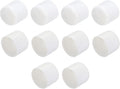 uxcell 10pcs Rubber End Caps 42mm ID Vinyl Round Tube Bolt Cap Cover Screw Thread Protectors White