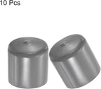 uxcell 10pcs Rubber End Caps 43mm ID Vinyl Round End Cap Cover Screw Thread Protectors Dark Grey