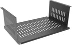 JINGCHENGMEI Under Desk Computer Mount for Small Form Factor SFF Computers and PCs, W 17.3" x H 6.5" x D 12", Compatible with PlayStation 4, PS4 Slim, PS4 Pro for Under Desk Gaming (6.5inch High)