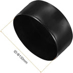uxcell 4pcs Rubber End Caps 130mm ID Vinyl Round End Cap Cover Screw Thread Protectors Black, 50mm Height