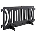 Billboard Barricade 42x96 Plastic Pedestrian Barricade- Black