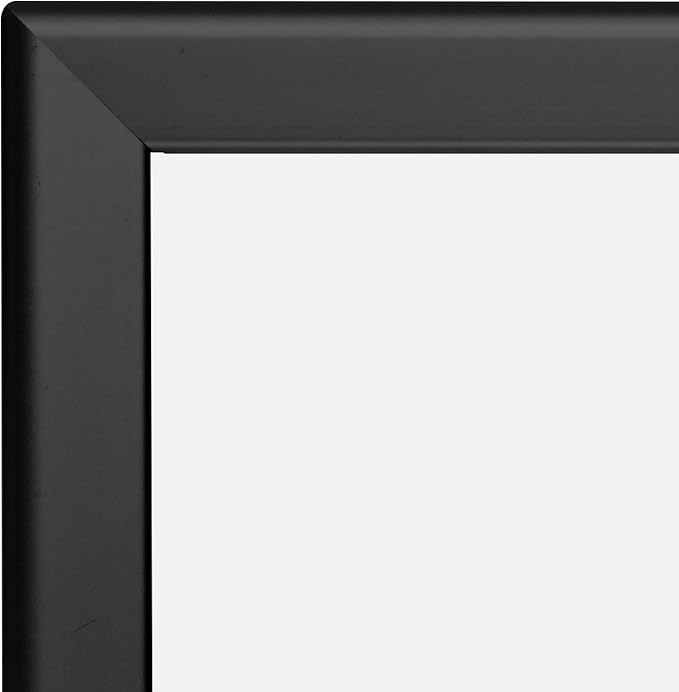 SnapeZo Photo Frame 11x17, Black, 1.25 Inch Aluminum Profile, Front-Loading Snap Frame, Wall Mounting, Professional Series
