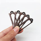 40-Pack Office Library File Drawer Cabinet Card Tag Label Holder Metal Frame (Antique Copper)