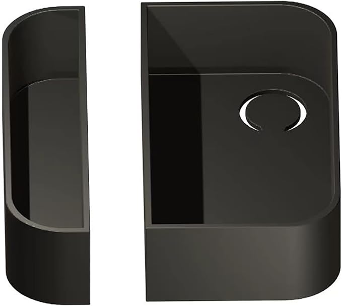 Door Sensor Cover Compatible with Ring (Color Matching), Snap-On Design for Ring 1st/2nd Gen Sensors, Strong Protective to Hide White Sensor, Upgrade Home Security Aesthetics - Black