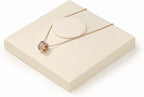 Oirlv Microfiber Jewelry Display Tray Necklace Display Stand Necklace Holder(Beige)