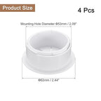 uxcell 4 Pcs Desk Grommet, 2.09 inch 53mm Desk Cable Hole Cover Wire Hole Insert for Home Office Table Cabinet Cord Organizer, White