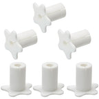 6pc Starlink Cable Grommet 5/8" Silicone Waterproof Wall Hole Pass Through Split Cable Bushings for TV Wire Ethernet Cord, Starlink Cable Routing Kit Accessories, 27.6mm/1.09" Ht, White