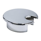 1 Pcs Desk Grommet 1-3/8" / 35 mm, Desk Cord Hole Cover, Cable Grommet Metal Zinc Alloy Materilal, Desk Hole Grommet for Home & Office Pc, Detachable Cable Cord Organizer-Bright Silver