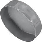 uxcell 4pcs Rubber End Caps 200mm ID Vinyl Round End Cap Cover Screw Thread Protectors Light Gray, 50mm Height