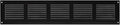 Repa Market Air Vent Cover 20x4 Inch (Outer Dimensions) Black Galvanized Steel Louvered Grill Cover with Mesh Screen/Wall or Ceiling Vent/HVAC Register for Indoor and Outdoor Ventilation