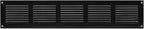 Repa Market Air Vent Cover 20x4 Inch (Outer Dimensions) Black Galvanized Steel Louvered Grill Cover with Mesh Screen/Wall or Ceiling Vent/HVAC Register for Indoor and Outdoor Ventilation
