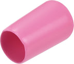 uxcell 20pcs Rubber End Caps 12mm(1/2 inch) ID Vinyl PVC Round Tube Bolt Cap Cover Screw Thread Protectors Pink
