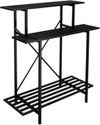 Zhongma 3 Tier Sturdy Plant Stand Space-Saving Heavy Duty Plant Holder for Home Indoor and Outdoor, L35.43 xW17.32 x H39.37 inch, 660 LBS Capacity & Heavy Duty Construction. …