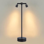 IMAGE Rechargeable Cordless Spotlight, Table Spotlight Accent Lighting for Plants Pictures Artwork Jewelry Showcase Model Display Shelves Cabinet Table Lamp for Home Restaurant Dinner Bar Warm White