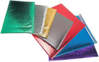 GGR Supplies Metallic Bubble Padded Envelope Mailers, 7.5 X 11 Inches, Waterproof Ultra Resistant Ideal For Packing, Shipping, and Storing. Pack of 25 (Red)