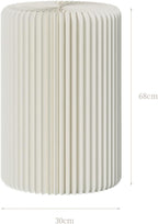 Cylinder Stands for Party,White Paper Display Stand,Reusable,Waterproof and Foldable Cylindrical Pedestal,Suitable for Event Scenes such as Parties and home Decoration,Bearing 660 Pounds