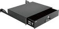Tecmojo 2U Rack Drawer,Rack Mount Drawer for 19in Network Equipment/Server/AV Rack or Cabinet Enclosure,Sliding and Lockable Server Rack Drawer - Load-Bearing 44lb (20kg),with Cable Management Holes