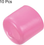 uxcell 10pcs Rubber End Caps 25mm(1 inch) ID Vinyl Round End Cap Cover Screw Thread Protectors Pink