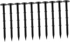 10 Pcs Heavy Duty Plastic Garden Stakes Anchors for Camping Hiking Canopy Gardening Weed Barrier Ground Pins