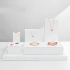 Oirlv Solid Wood Minimalism Style Jewelry Display Stand Showcase Jewelry Organizer Square Holder(SM05203)