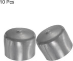 uxcell 10pcs Rubber End Caps 58mm ID Vinyl Round End Cap Cover Screw Thread Protectors Dark Grey