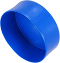 uxcell 4pcs Rubber End Caps 140mm(5 1/2 Inch) ID x 80mm(3 1/8 Inch) H Vinyl Round End Cap Cover Screw Thread Protectors Blue