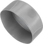 uxcell 4pcs Rubber End Caps 120mm ID Vinyl Round End Cap Cover Screw Thread Protectors Light Gray, 50mm Height