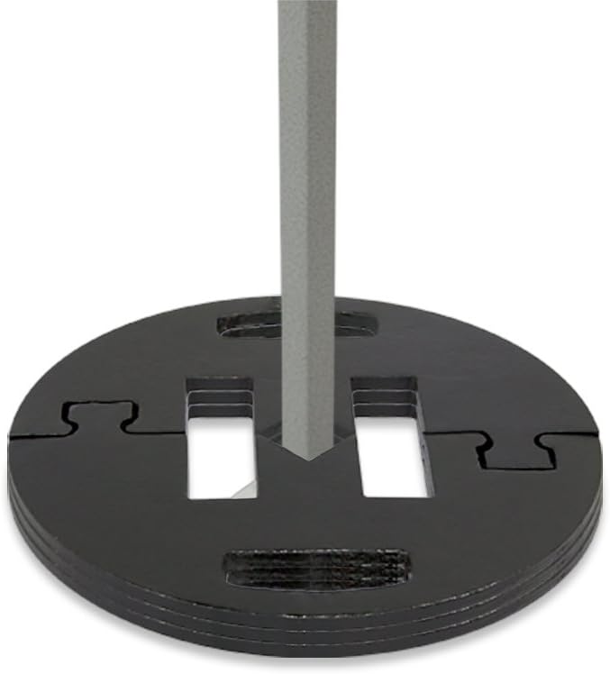 Vispronet Commercial-Grade Canopy Weight Plate 22lb - Steel Base Plate for Pop Up Canopy Tents