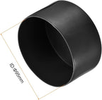 uxcell 5pcs Rubber End Caps 3 3/4"(95mm) ID Vinyl PVC Round Tube Bolt Cap Cover Screw Thread Protectors Black