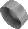 uxcell 4pcs Rubber End Caps 120mm ID Vinyl Round End Cap Cover Screw Thread Protectors Dark Grey, 50mm Height