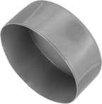 uxcell 4pcs Rubber End Caps 120mm ID Vinyl Round End Cap Cover Screw Thread Protectors Dark Grey, 50mm Height