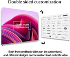 Customize Trade Show Display Tension Fabric for Backdrop Frame and Banner Set - Double-Sided Printing 7.5×7.5 FT