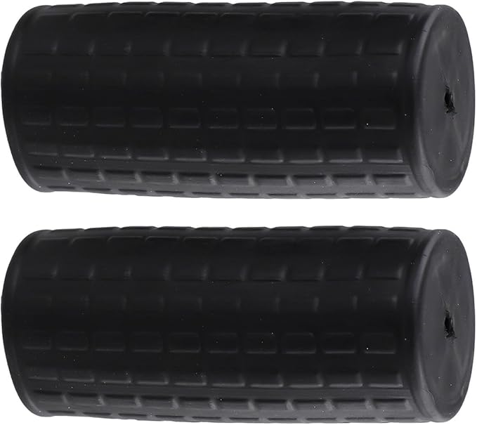 Rubber Wheelbarrow Handle Grips Round Tube Replacement Covers Anti Slip Garden Cart Handles with Ergonomic Design for Hand Truck Dolly Garden Tools Black 2 Pack(122 x 40mm)