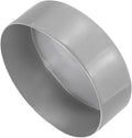 uxcell 4pcs Rubber End Caps 150mm ID Vinyl Round End Cap Cover Screw Thread Protectors Light Gray, 50mm Height