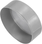 uxcell 4pcs Rubber End Caps 150mm ID Vinyl Round End Cap Cover Screw Thread Protectors Light Gray, 50mm Height