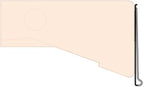| Adhesive Back Price Tag Strip UPC Holder | 48" L | 50 Pack | Black