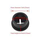 HAHIYO 4Pcs 0.8Inch/20mm Black Flexible Rubber Desk Grommet Wire Grommet Cable Management Cord Hole Cover Desk Wire Hole Insert Wire Organizer for Computer Office Home School Equipment Systems