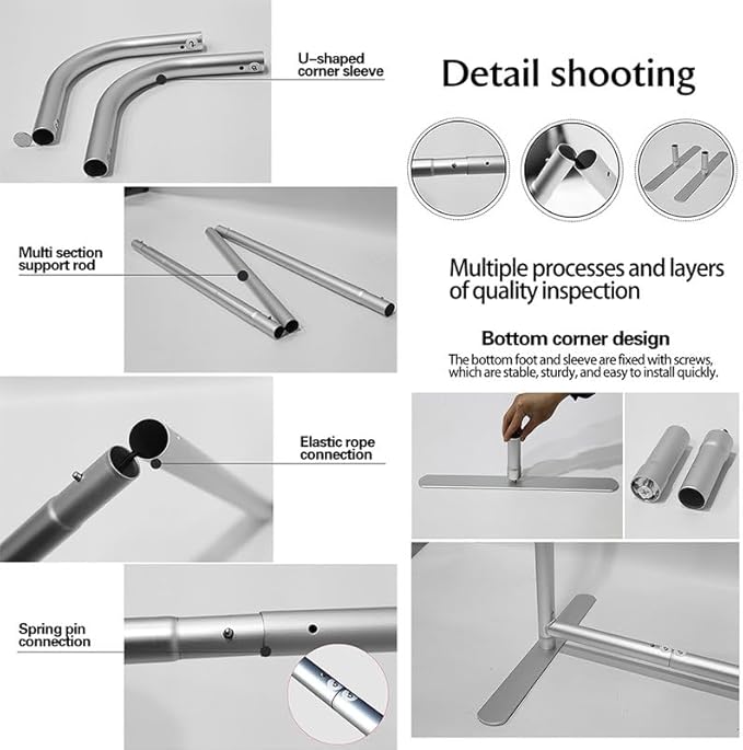 Customize Trade Show Display Holder Tension Fabric for Backdrop Frame and Banner - Double-Sided Printing 20×7.5 FT