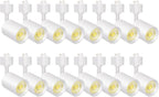 VANoopee 16-Pack 10W Dimmable LED Track Lighting Heads H Type Track Light Replacement Fixtures Bright 3000K Warm White Ceiling Spotlight for Accent Task Art, Flicker Free CRI90+ 24° 800lm White