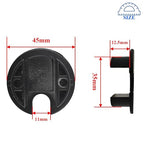 HAHIYO 2Pcs 1.38Inch/35mm Black Zinc Alloy Desk Grommet Wire Grommet Cable Management Cord Hole Cover Desk Wire Hole Insert Wire Organizer for Computer Office Home School Equipment Systems