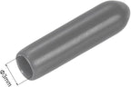 uxcell 20pcs Rubber End Caps 3mm(1/8") ID Vinyl PVC Round Tube Bolt Cap Cover Screw Thread Protectors Dark Grey