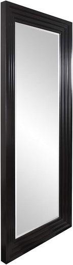 Howard Elliott Rich Espresso Tall Delano Mirror, Large Self Standing Full Length Rectangular Mirror with Stepped Levels, 34 x 82 Inch
