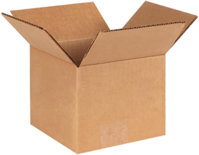 Secure Seal - 8x8x7 Pack of 25 Corrugated Cardboard Packing Shipping Mailing Moving Carton Boxes