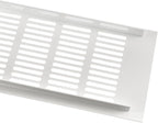 Vent Systems 19.69 x 3.94 (Outer Size) Air Supply Ventilation Grille - White Aluminum Rectangle Intake/Exhaust Door Vent Deflector - HVAC for Home Improvement Floor, Wall Duct Cover