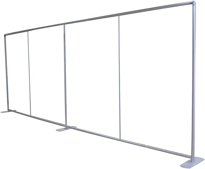 Custom Straight Tension Fabric Display Backdrop, Step and Repeat Backdrops for Events, Trade Show Display Backdrop Booth (Graphic with Stand, 20x8ft Double Sided Print)