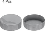 uxcell 4pcs Rubber End Caps 170mm ID Vinyl Round End Cap Cover Screw Thread Protectors Light Gray, 50mm Height