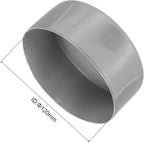 uxcell 4pcs Rubber End Caps 120mm ID Vinyl Round End Cap Cover Screw Thread Protectors Light Gray, 50mm Height