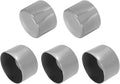 uxcell 5pcs Rubber End Caps 65mm(2.6 Inch) ID Vinyl PVC Round Tube Bolt Cap Cover Screw Thread Protectors Light Gray